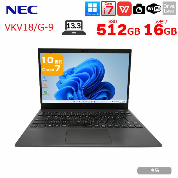 NEC VKV18G-9 VS-3 VersaPro  Ρ Office Win11Core i7 10510U 16GB SSD512GB  13.3]: