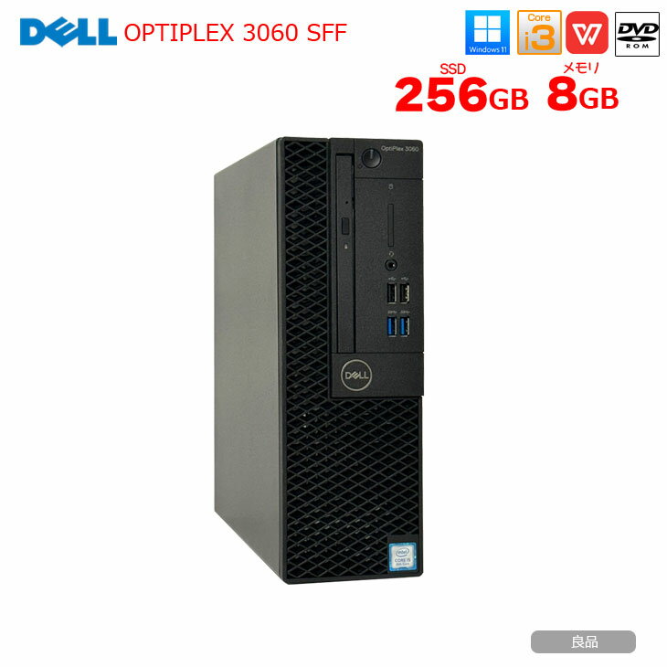 【中古パソコン】DELL OptiPlex 3060 SFF 中古 デスク Office Win11 第8世代 2画面同時出力[Core i3 81..