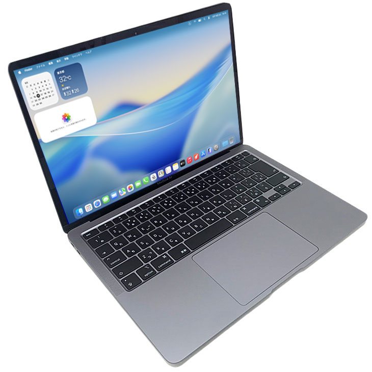 【中古】Apple MacBook Air 13.3inch MGN73J/A A2337 2020 選べるOS TouchID [Apple M1チップ8コア 8G SSD512GB 無線 BT カメラ 13.3 Space Gray] ：良品