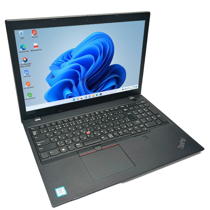Lenovo L590 　中古 ノート Office 選べる Win11 or Win10 [Core i5 8265U メモリ8GB SSD512G 無線 テンキー カメラ　指紋 15.6型] ：良品