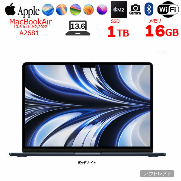 楽天市場】macbook air m2 ミッドナイトの通販