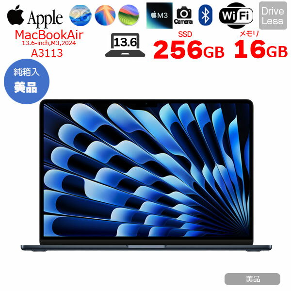 楽天市場】macbook air m3（メモリ容量16GB）の通販