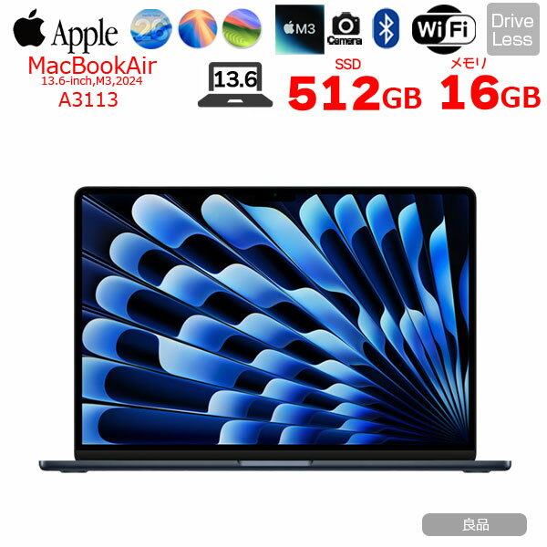 楽天市場】macbook air m3 16gb 512（ノートPC｜パソコン）：パソコン