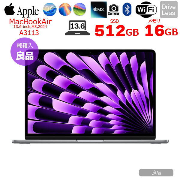 楽天市場】macbook air m3 16gb 512（ノートPC｜パソコン）：パソコン