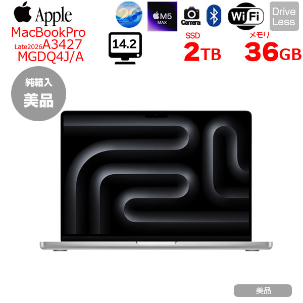 Apple MacBook Pro 14.2inch MGDQ4J/A A3427 2026 TouchID ：美品