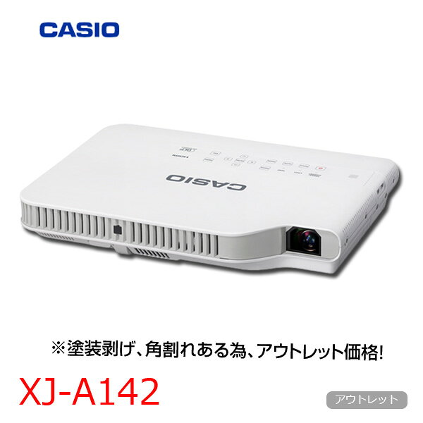 CASIO LCD Projector XJ-A142 Under 900hrs 2500lm XGA 1chip DLP Mercury-Free HDMI:Outlet
