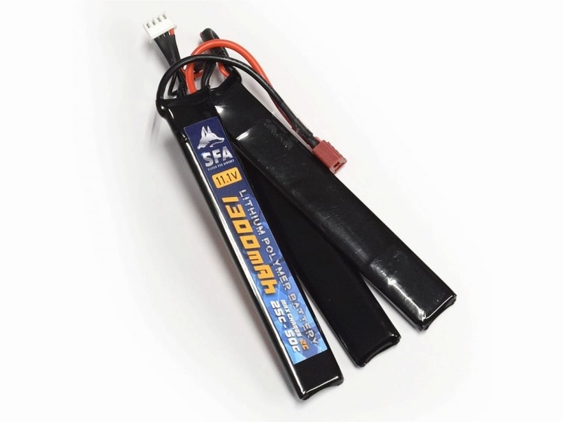 【新品 取寄ご対応】[SFA] LiPoバッテリー 11.1V 1300mAh 25C-50C セパレートタイプ SA-B009T 〈T字コネクタ〉のサムネイル