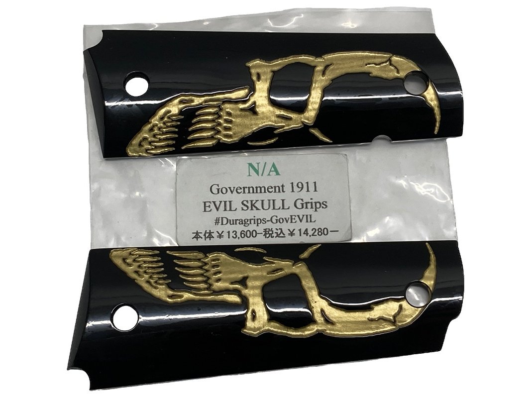 【中古】[ACCESS OVERSEAS] Government 1911 EVIL SKULL Grips _ ガバメント イービルスカルグリップ【ランクA・欠品なし】
