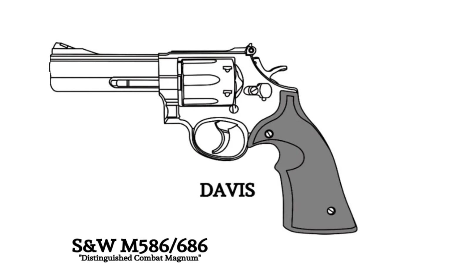 【新品 予約受付中 26/08入荷予定】[マルシン] S&W M586_M686 新型パッキンXカートリッジ 6mmBB ガスリボルバー DAVISタイプ ラバー調グリップ 5カラー 〈WディープブラックABS〉