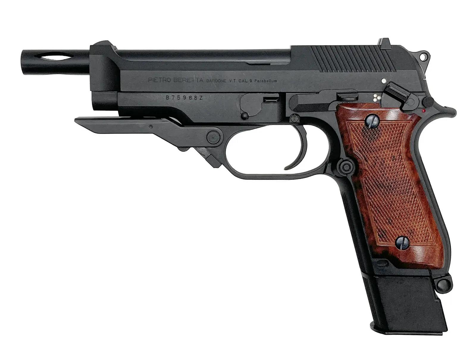 エアガンドットジェーピーの【中古 カスタムあり】[KSC] M93R ファーストバージョン ABS モデルガン バレルカスタム【ランクB・外箱 本体のみ カートリッジ欠品】｜アングル2