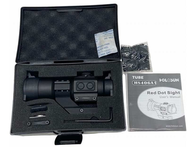 Rakuten - 【中古】[Holosun] HS406A1 実物ダットサイト レッドドットサイト ケース入【ランクB・欠品なし】