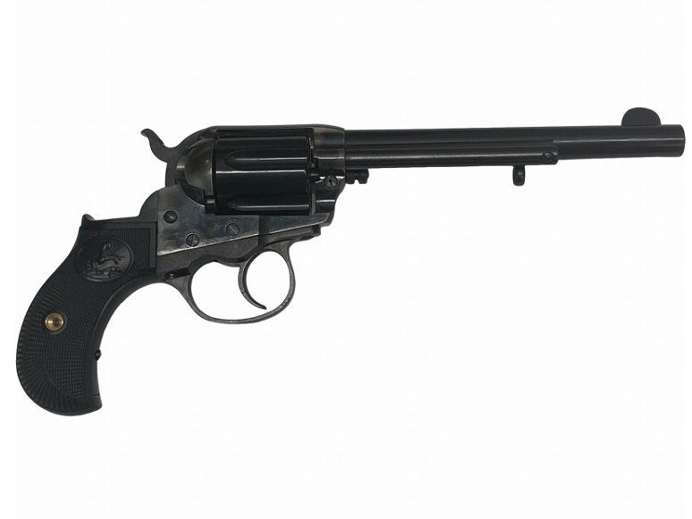 エアガンドットジェーピーの【中古 ビンテージ品カスタムあり】[HWS] コルト ライトニング・M1877 6インチ ケースハードゥン 東京店カスタム 発火モデルガン 特別パッケージ【未発火・ランクA・欠品なし】〔夏のボーナスで〕｜アングル3