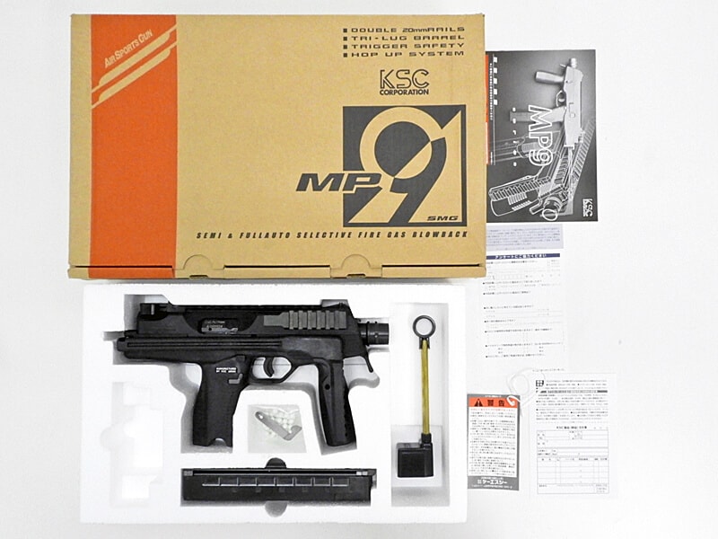 【中古】[KSC] MP9 ブラック _非システム7 ガスブローバックガン【ランクB・欠品なし】