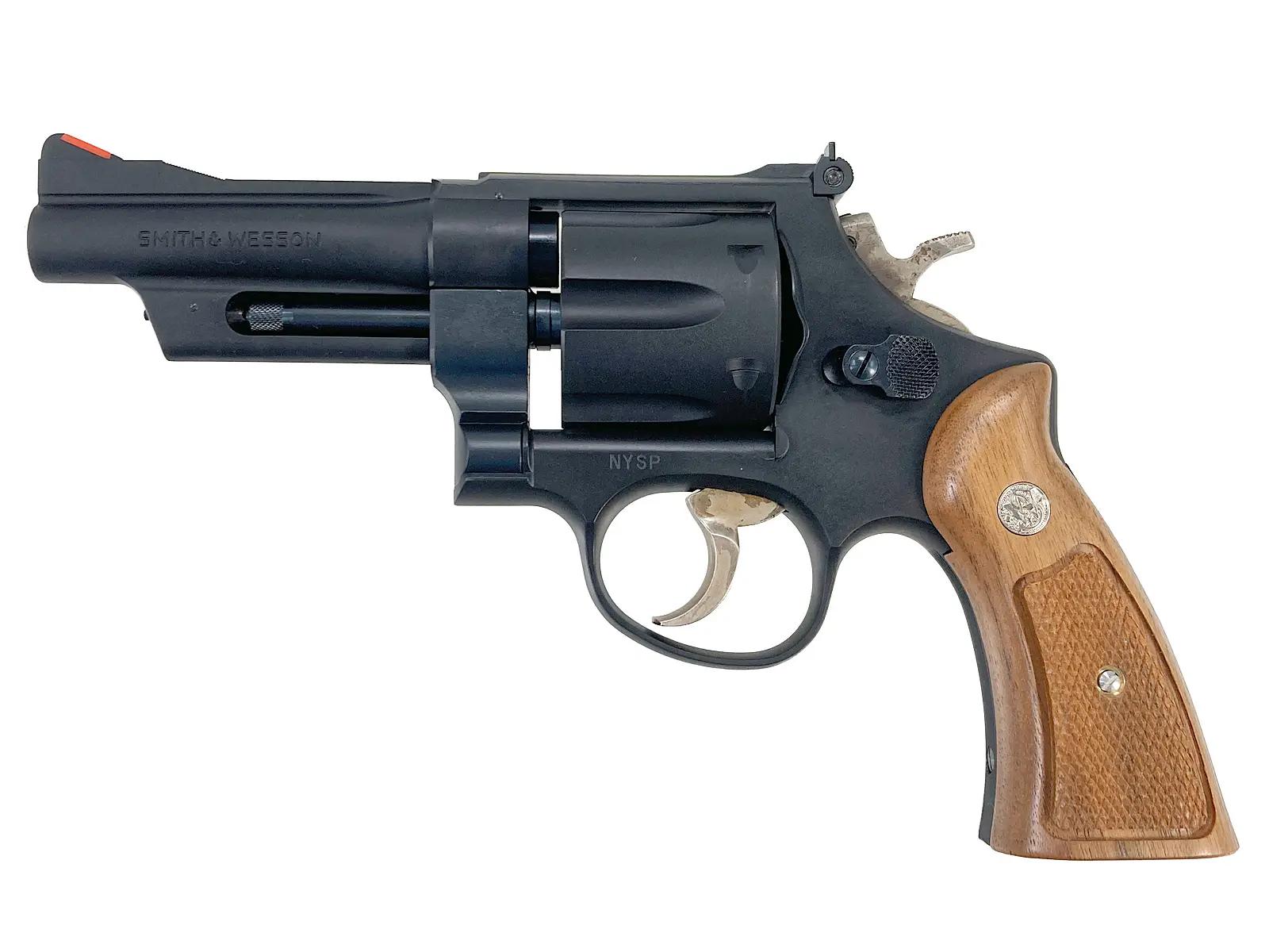 エアガンドットジェーピーの【新品】[タナカワークス] S&W M28 ザ ハイウェイ パトロールマン 4インチ NYSP コントラクト HW 発火モデルガン 限定品〔夏のボーナスで〕｜アングル2
