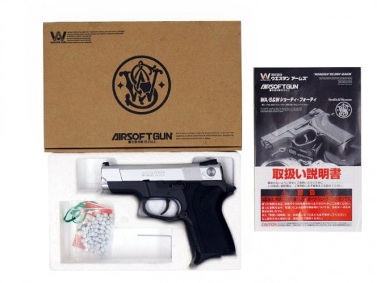 【中古】[ウエスタンアームズ] S&W ショーティ.40 サイドキック HW 2トーン ガスブローバック【ランクB..