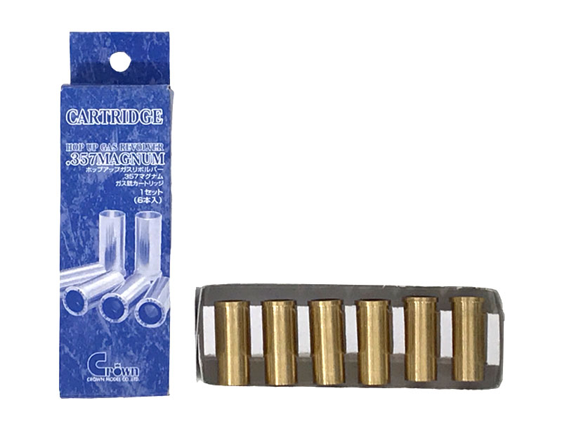 【新品】[クラウンモデル] ガスリボルバー 357マグナム M586 M686 M19用カートリッジ