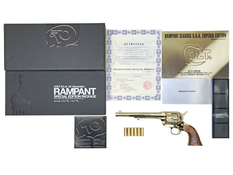 【中古】[ランパントクラシック] コルト SAA.45 スペシャルエディションパッケージ U.S. 7 1_2 キャバルリー 金属モデルガン【ランクA・欠品なし】〔クリスマスプレゼントに〕