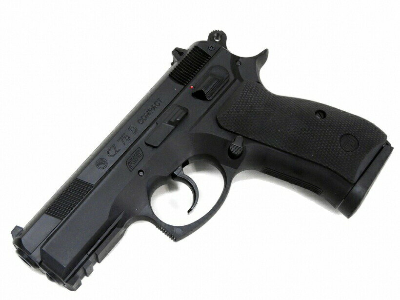  CZ75Dコンパクト オフィシャルライセンス 固定スライドガスガン ソフトターゲット付//新品です/ガスガン