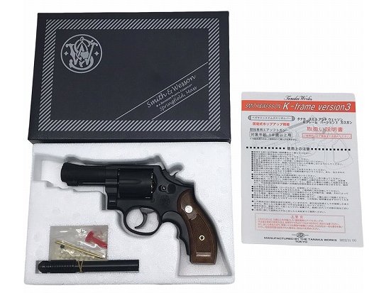 タナカ S W M13 3インチ FBIスペシャル ヘヴィーウェイト バージョン3 ガスリボルバー グリップアダプターBK/ 中古 ランクA/欠品なし/ガスガン