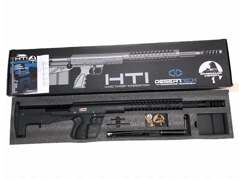 SILVER BACK AIRSOFT Desert Tech エアコッキング HTI .50 BMG Rifle ブラックカラー/ 中古 ランクA/欠品なし/エアガン