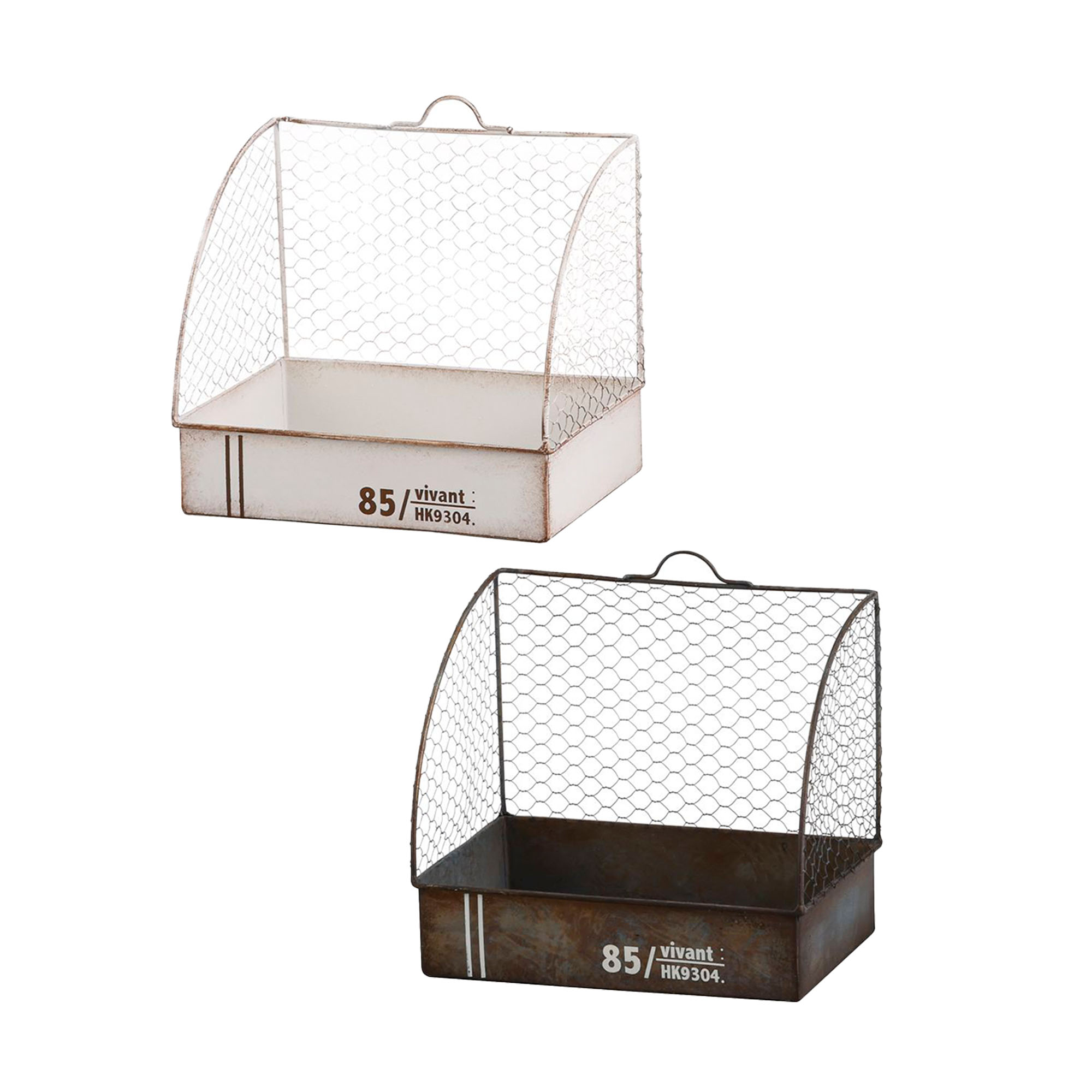 ガーデンニング インテリア 観葉植物 アンティーク アビテ Habiter ラスティック プランターコンテナ ..