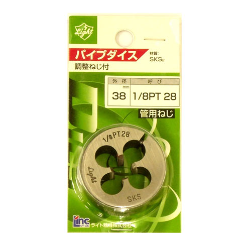 乐天商城 - ライト精機 ライト ダイス38径 1/8PT 28 4990052045769