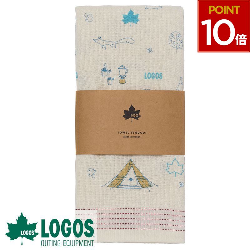ロゴス LOGOS タオルてぬぐい Maple leaf てぬぐい 手ぬぐい 綿 綿タオル 今治タオル 100×33 ギフト プレゼント ホワイトデー キャンプ アウトドア バーベキュー 81690557 4981325587536