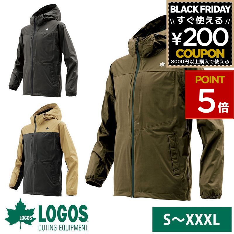 ロゴス logos ラムダ ジャケット パーカー 登山 アウトドア ストレッチ キャンプ ウェア 防水 防風 作..