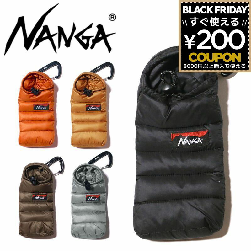 ナンガ NANGA スマホケース スマホ入れ 携帯入れ 加熱式タバコ 電子タバコ ポーチ 収納 カラビナ ミニ..