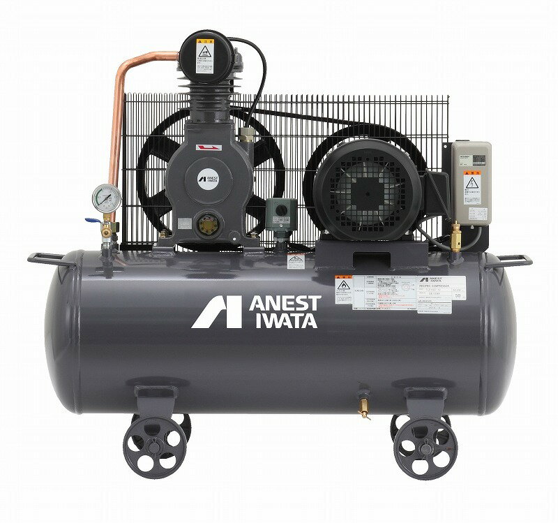 アネスト岩田 レシプロコンプレッサ タンクマウント オイルタイプ 60Hz 西日本モデル TLP15EF-10M6 4538995483110 [メーカー直送]