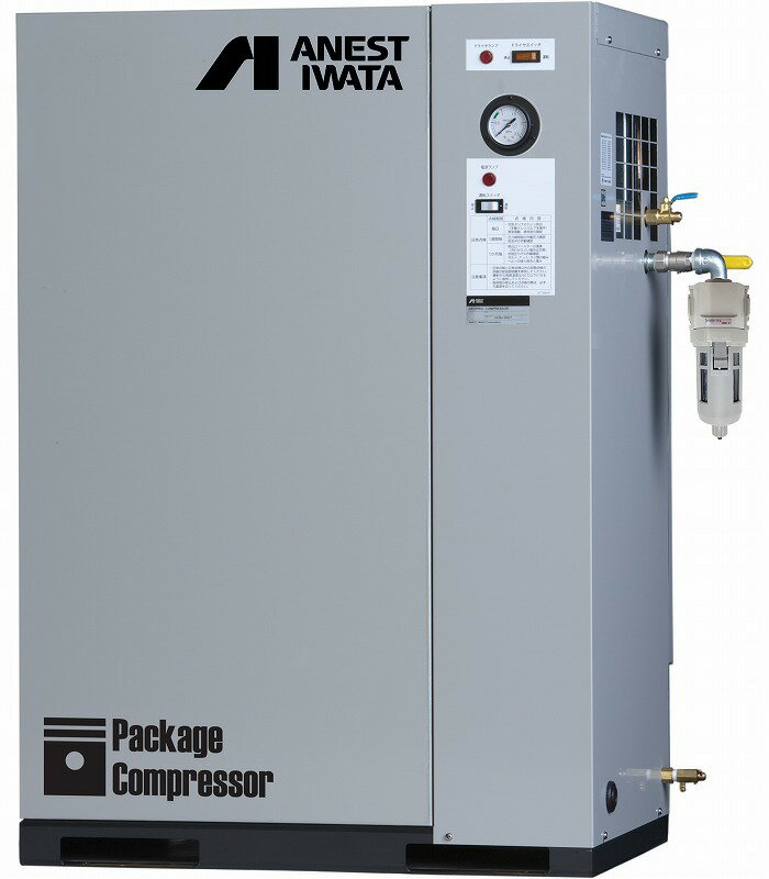 アネスト岩田 レシプロコンプレッサ パッケージ オイルタイプ 50Hz 東日本モデル CLP15EF-8.5D M5 4538..