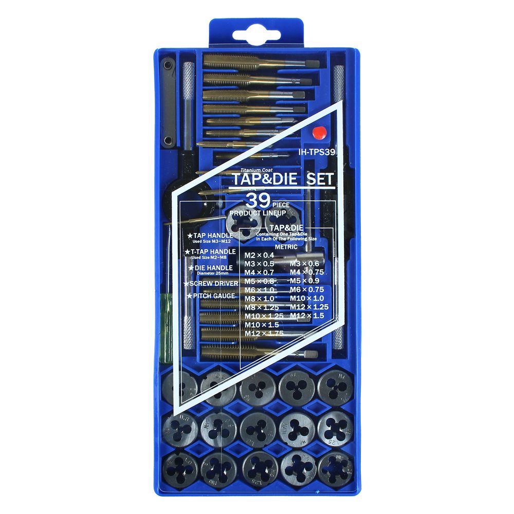 iHelp アイヘルプ チタンコートタップ&ダイスセット IH TPS39 先端工具 パーツ