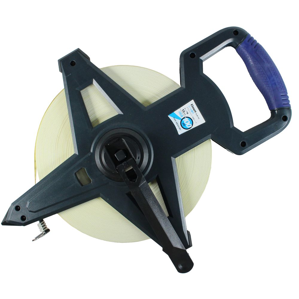 巻き尺 巻尺 リール リール巻尺 100m 100メートル メジャー リール巻尺 リール型メジャー リールメジャー 両面 3倍速 BLM-100 測定用品 コン...