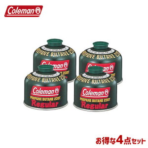 [4個セット] コールマン Coleman ガス ガス缶 OD缶 5103A230T 純正 アウトドア キャンプ レジャー ガス GAS BBQ バーベキュー まとめ買い 純正LPガス 燃料 Tタイプ 230g 福袋 セット 4992826302306