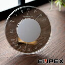 エンペックス EMPEX 温度計 湿度計 気象計 温湿度計 セレナカラー温・湿度計 セレナ 置き掛け兼用 壁掛け 置き型 卓上用 円型 円形 丸 透明 おしゃれ...