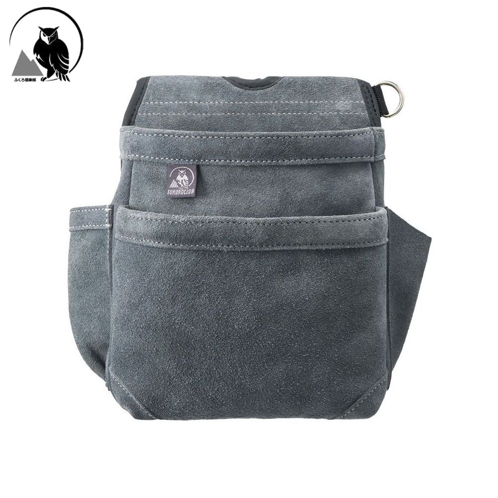 腰袋 大 2段 ヒマサ金物 ふくろ倶楽部 伝説plus LP-567-2 グレー ツールポーチ 腰道具 道具袋 収納 工..