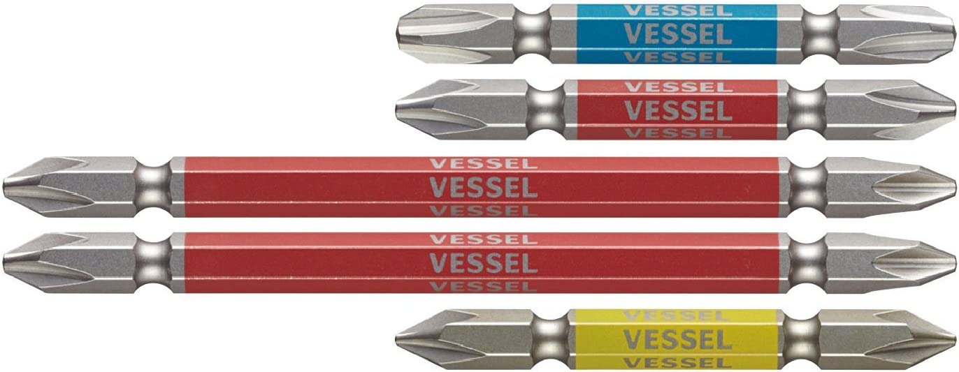 ベッセル VESSEL 40V対応 両頭 剛彩ビット 1 2 3×65 2×110(2本) 5本組 GS5P-02 精密ビット ビット 先端工具 工具 ドライバー 4907587336620