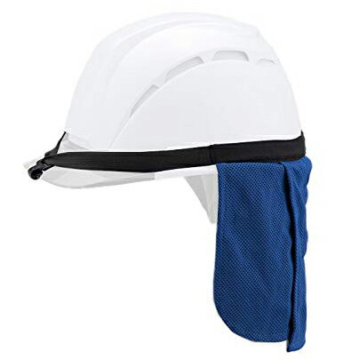 TOYO トーヨーセフティー ヘルメット取付用 アクア 防暑タレ 青 No.7184 保冷剤 防暑 猛暑対策 日射病 熱射病 予防 熱中症 トーヨー 襟足ガード ネックガード 紫外線対策 ヘルメット 日焼け対策 首 襟足 ヘルメット取付用 日除け 熱中症対策 日よけ 4962087702658