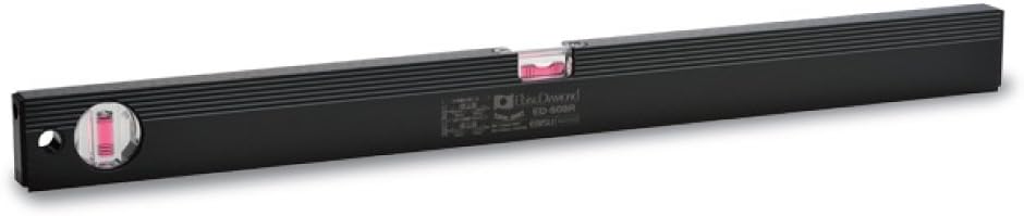 エビス ベーシックレベル 磁石付 ブラック ED-60MBR 600 気泡管カラー:レッド