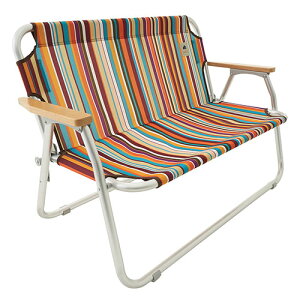 ロゴス LOGOS neos チェアfor2-ST(オレンジストライプ) 73173082 4981325528768 チェア イス 椅子