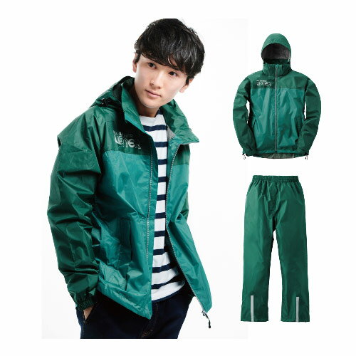 ロゴス LOGOS バックパックレインスーツ アディ グリーン M 28734363 WHATNOT