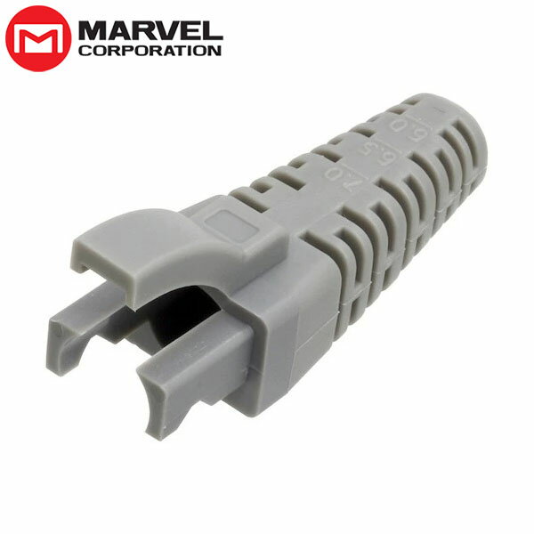 Rakuten - マーベル MARVEL モジュラーカバー グレー 5.5mm 6.0mm 6.5mm 7.0mm モジュラープラグ LANケーブル 保護 Modular Plug Cover MLA-5MCG 4992456207033