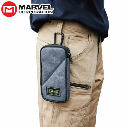 マーベル MARVEL スマホポーチ スマホ入れ スマートフォン入れ 収納 カラビナ付き カラビナ ベルト 腰袋 スマホ スマートフォン ポーチ Sumahopochi MDPSP1 4992456217124