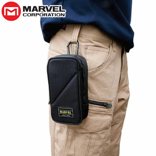 マーベル MARVEL スマホポーチ スマホ入れ スマートフォン入れ 収納 カラビナ付き カラビナ ベルト 腰袋 スマホ スマートフォン ポーチ Sumahopochi MDPSP3 4992456217148