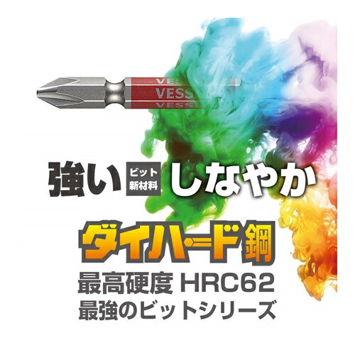 �٥å��� VESSEL GS161100 ��̥ӥå� ��Ƭ 2���� +1x100mm 40V�б� �ӥå� ��ȹ��� ���� ��Ω �Ȥ�Ω�� ��ü���� ����ѥ��ȥɥ饤�С��ѡ��� 4907587336330