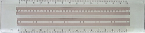 シンワ測定 点線スケール 15cm 70734