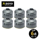SOTO ソト 新富士バーナー OD缶 ガス缶 パワーガス 6個 燃料 6点セット アウトドア キャンプ バーベキュー SOD-725T 49535710972...