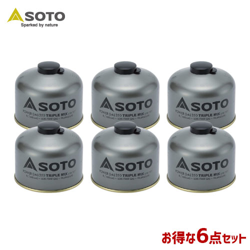 SOTO/ソト パワーガス6点セット アウトドア・キャンプ用品 SOD-725Tx6 福袋通販格安セール情報 楽天 通販