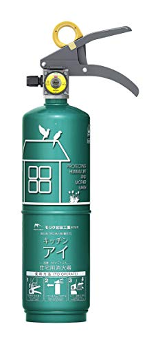 モリタ宮田工業 住宅用強化液(中性)消火器 キッチンアイ エメラルドグリーン MVF1HAG