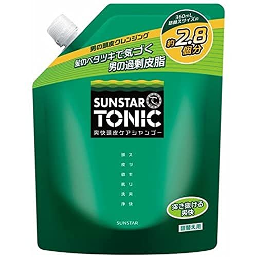 【大容量】 GUM(ガム) SUNSTAR TONIC(サンスタートニック) シャンプー 爽快頭皮ケア 詰替え用 1000mL ノンシリコン処方 [シトラスハ